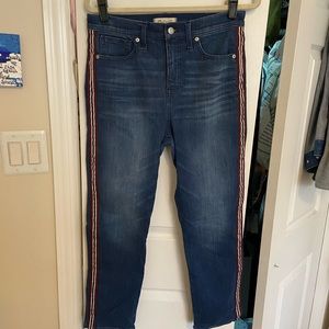 Madewell Stovepipe Stripes Jeans